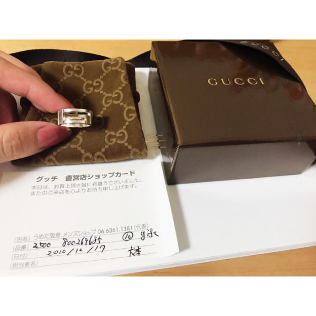 Gucci(グッチ)の【GUCCI】Gリング 10号 レディースのアクセサリー(リング(指輪))の商品写真