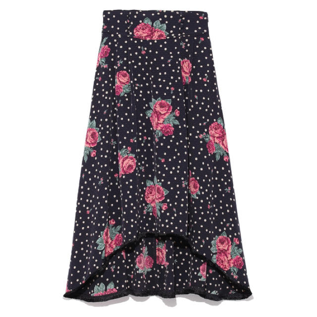 Lily Brown(リリーブラウン)の新品未使用☆lily blown☆ローズドット柄スカート レディースのスカート(ひざ丈スカート)の商品写真
