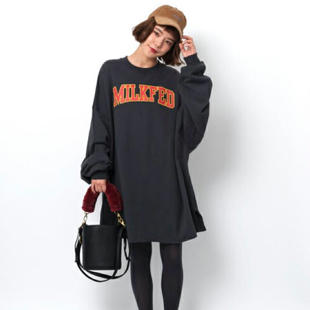 新品タグ付き ミルクフェド SUPER BIG SWEAT TOP