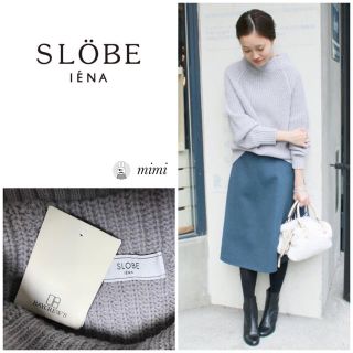 新品タグ付き❣️ SLOBE IENA 畦ヘンケイドルマンニット グレーA