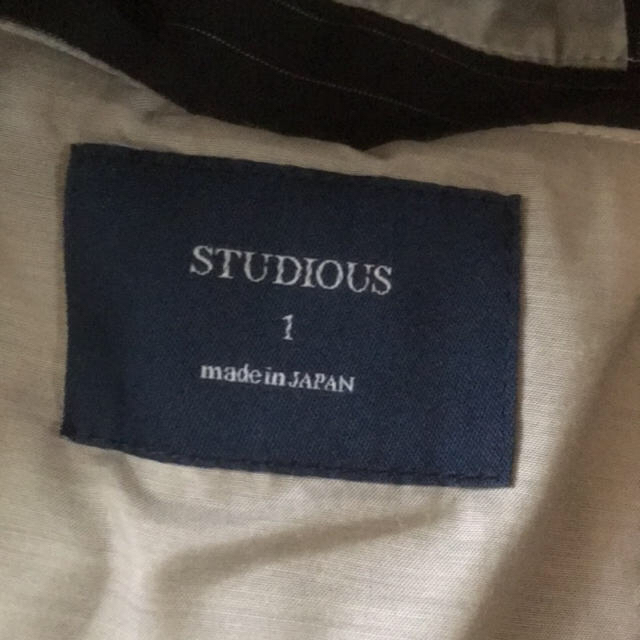 STUDIOUS(ステュディオス)のSTUDIOS ステンカラーコート メンズのジャケット/アウター(ステンカラーコート)の商品写真
