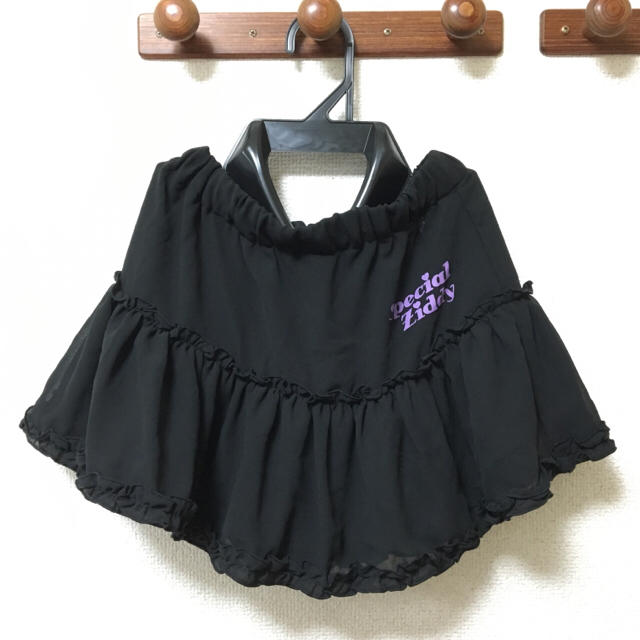 ZIDDY(ジディー)のZIDDY ジディ ミニスカート 130cm 子供用 ブラック BEBE キッズ/ベビー/マタニティのキッズ服女の子用(90cm~)(スカート)の商品写真