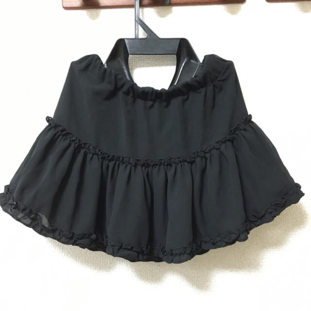 ZIDDY(ジディー)のZIDDY ジディ ミニスカート 130cm 子供用 ブラック BEBE キッズ/ベビー/マタニティのキッズ服女の子用(90cm~)(スカート)の商品写真