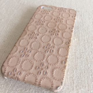 iPhoneケース★レース★ピンクベージュ(iPhoneケース)