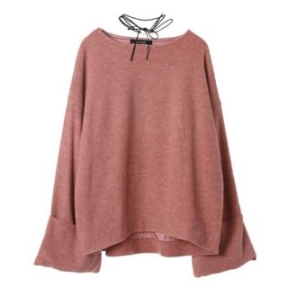 ダブルクローゼット(w closet)のw closet♡チョーカー付 ボートネックプルオーバー(ニット/セーター)