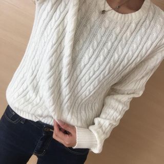 ユニクロ(UNIQLO)のケーブル メンズニット(ニット/セーター)