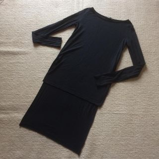 ザラ(ZARA)のZARA切替ロングTシャツ(Tシャツ(長袖/七分))