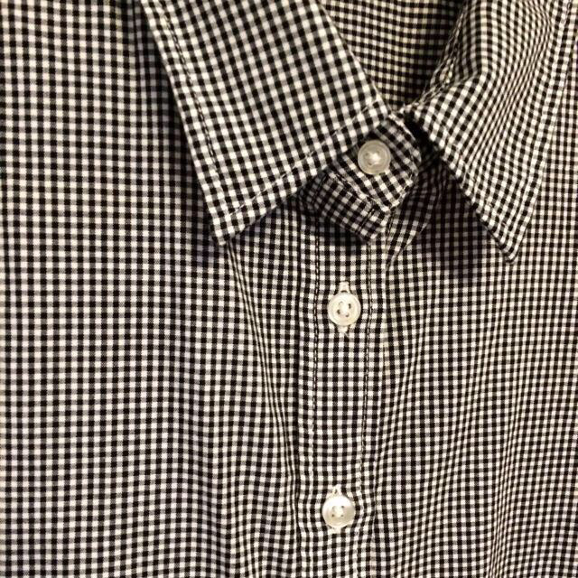 MUJI (無印良品)(ムジルシリョウヒン)の無印良品 ギンガムチェック半袖シャツ レディースのトップス(カットソー(半袖/袖なし))の商品写真