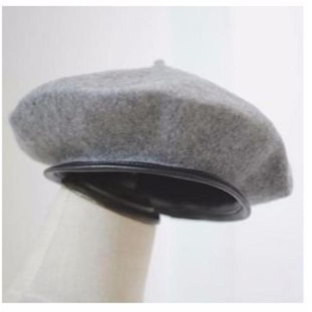  パイピング ベレー 帽 かわいい レディース バスク ウール 帽子 15 レディースの帽子(ハンチング/ベレー帽)の商品写真