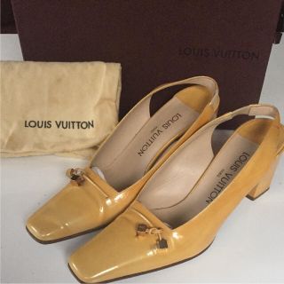 ルイヴィトン(LOUIS VUITTON)のルイヴィトン エナメル パンプス イエロー(ハイヒール/パンプス)