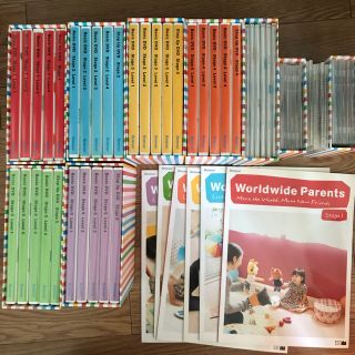 ワールドワイドキッズ DVD,CDペアレンツガイドフルセット(知育玩具)