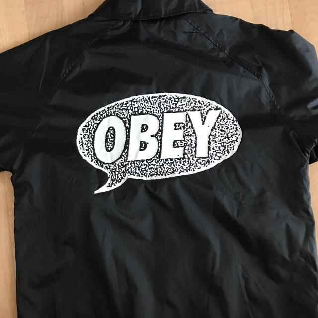 OBEY(オベイ)のOBEY SMALL TALK coach jacket コーチジャケット メンズのジャケット/アウター(ナイロンジャケット)の商品写真