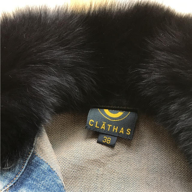 CLATHAS(クレイサス)のゴージャスファー♡デニムジャケット レディースのジャケット/アウター(Gジャン/デニムジャケット)の商品写真