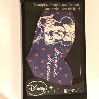 ディズニー(Disney)の新品☆ミニーマウス 髪ピタ デコ☆ミニーちゃん ハート形 ヘアアクセ(バレッタ/ヘアクリップ)