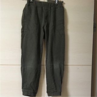 ジーユー(GU)の⑥ キッズ パンツ カーキ色 GU 120cm(パンツ/スパッツ)