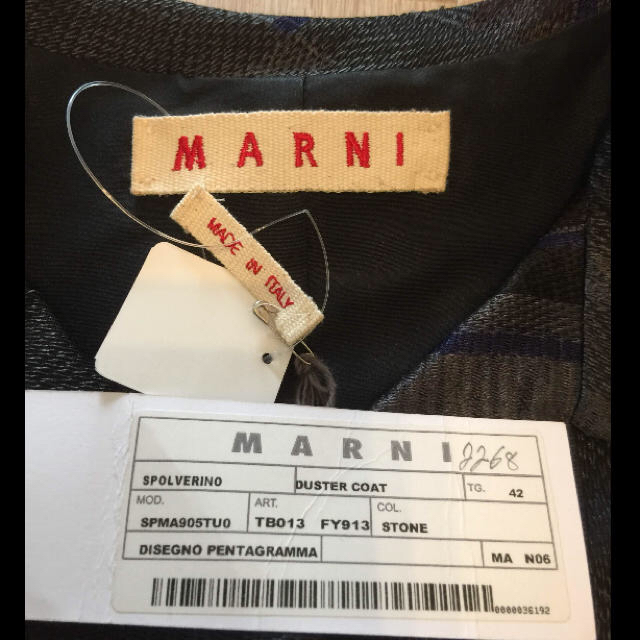 マルニ marni 新品未使用 コート 42 Mサイズ 新品タグつき - ロングコート