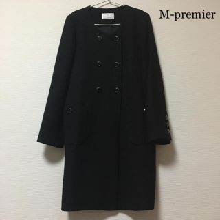 エムプルミエ(M-premier)のM-premier ★極美品 ノーカラーコート (ロングコート)