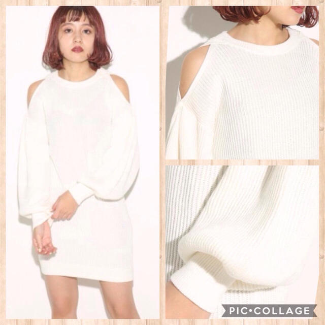 SLY - 新品タグ付オフショルニットワンピースの通販 by ♥︎yui.yui♥︎'s shop｜スライならラクマ