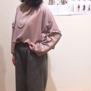 ドットアンドストライプスチャイルドウーマン(Dot&Stripes CHILDWOMAN)の袖 フリル プルオーバー(カットソー(長袖/七分))