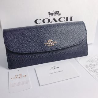 コーチ(COACH)のCOACH コーチ　クロスグレーンレザースリム　長財布　新品未使用(財布)