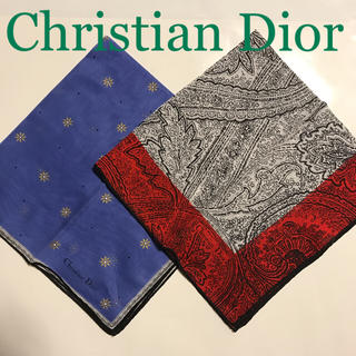 クリスチャンディオール(Christian Dior)の【新品】ディオール ハンカチ 2枚組(ハンカチ)
