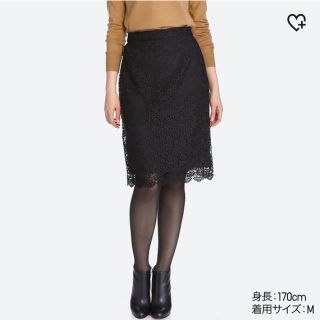 ユニクロ(UNIQLO)のUNIQLO レーススカート(ひざ丈スカート)