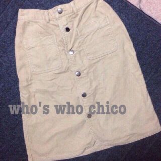 フーズフーチコ(who's who Chico)のchico＊大人気前開きタイトスカート(ひざ丈スカート)