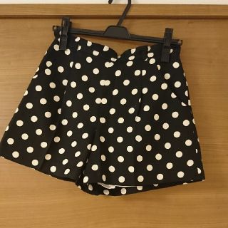 アプワイザーリッシェ(Apuweiser-riche)の【値下げ】アプワイザーリッシェ ドット柄 ショートパンツ(ショートパンツ)