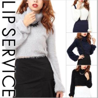 リップサービス(LIP SERVICE)のハイネックフェザーニットトップス(ニット/セーター)