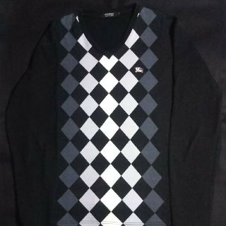 バーバリーブラックレーベル(BURBERRY BLACK LABEL)のバーバリー ブラックレーベル アーガイル カットソー(Tシャツ/カットソー(七分/長袖))