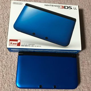 ニンテンドー3DS(ニンテンドー3DS)のNintendo 3DS LL 本体 ブルーXブラック 任天堂(携帯用ゲーム機本体)