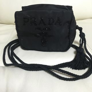PRADA - 美品 プラダ PRADA ビーズ 刺繍 ショルダー バッグの通販 by
