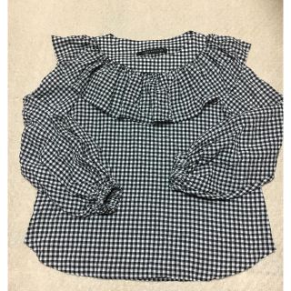 ザラ(ZARA)のザラ 未使用品 フリルブラウス(シャツ/ブラウス(長袖/七分))