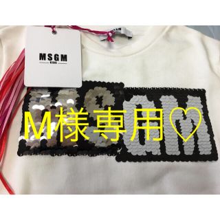 エムエスジイエム(MSGM)の2017AW 新作✨ MSGM スパンコールロゴスウェット(トレーナー/スウェット)