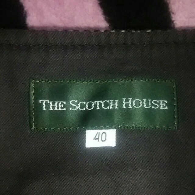 THE SCOTCH HOUSE(ザスコッチハウス)のTHE SCOTCH HOUSE★used★ベルト付ウール混ツイードSK レディースのスカート(ミニスカート)の商品写真