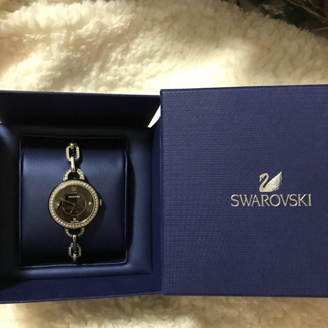 SWAROVSKI(スワロフスキー)の定価約5万円♡スワロフスキー♡ジュエリーウォッチ♡ブラック レディースのファッション小物(腕時計)の商品写真