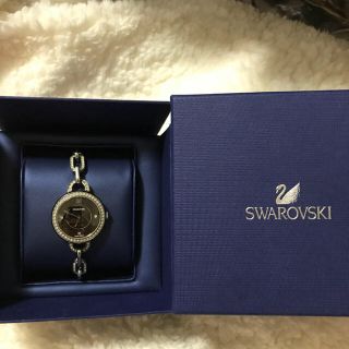 定価約5万円♡スワロフスキー♡ジュエリーウォッチ♡ブラック-