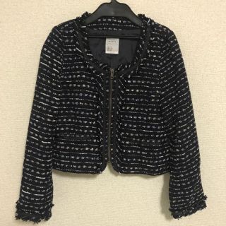 ページボーイ(PAGEBOY)の【美品】ページボーイ ツイード ジャケット(ノーカラージャケット)