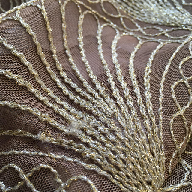 GRACE CONTINENTAL(グレースコンチネンタル)のチュールラメ刺繍ストール レディースのファッション小物(バンダナ/スカーフ)の商品写真