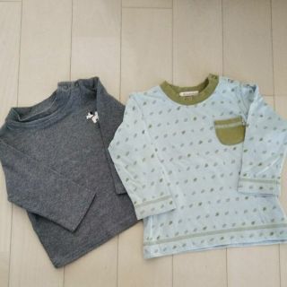 ブランシェス(Branshes)の長袖Tシャツ　二枚セット　80(Ｔシャツ)