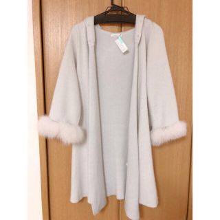 ウィルセレクション(WILLSELECTION)のウィルセレクション🎀2016ファーコーディガン グレー(カーディガン)