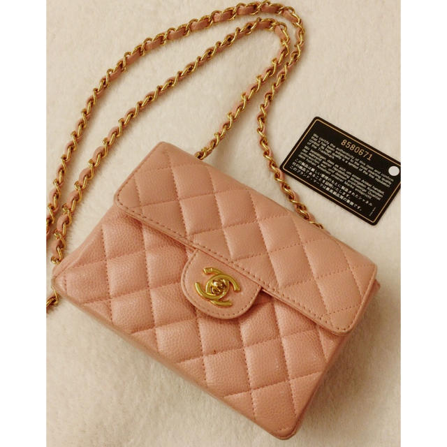大きな割引 CHANEL - 1週間お値下げ☆CHANELサーモンピンクミニ