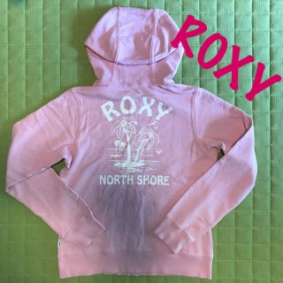 ロキシー(Roxy)の【美品】ロキシー ジップ アップ パーカー スウェット ピンク(パーカー)