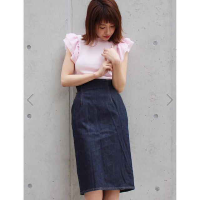 ★10月31日限定SALE★ 新品 MICOAMERI デニムタイトSK レディースのスカート(ひざ丈スカート)の商品写真