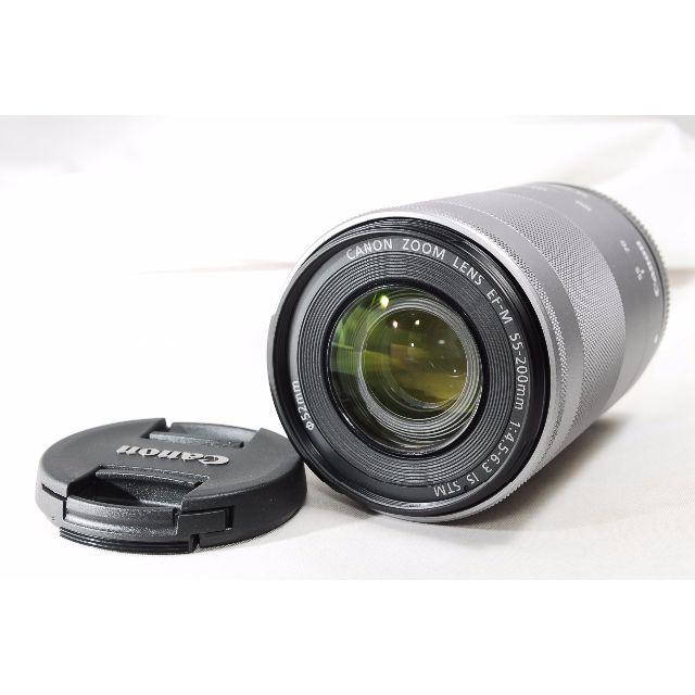 新入荷 新品未使用品♡ Canon EF-M55-200 F4.5-6.3 IS STM -レンズ(ズーム)