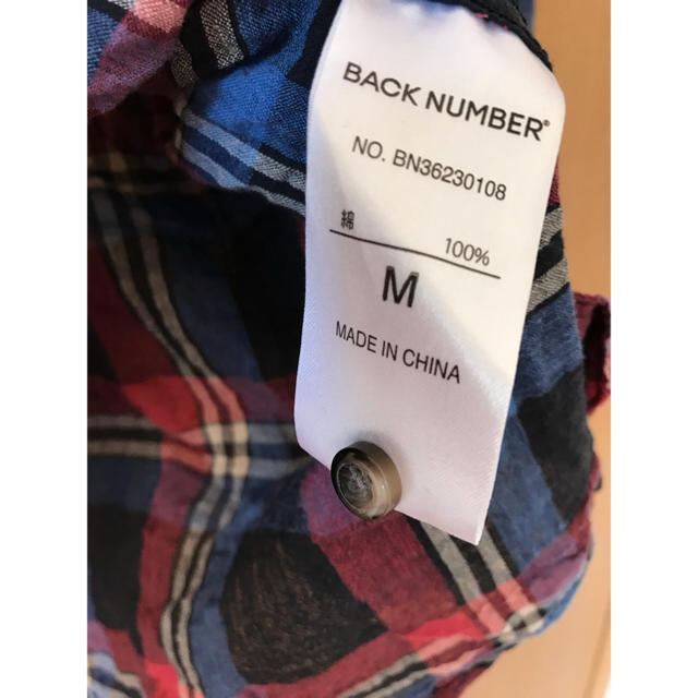 BACK NUMBER(バックナンバー)のBACK NUMBER チェックシャツ レディースのトップス(シャツ/ブラウス(長袖/七分))の商品写真