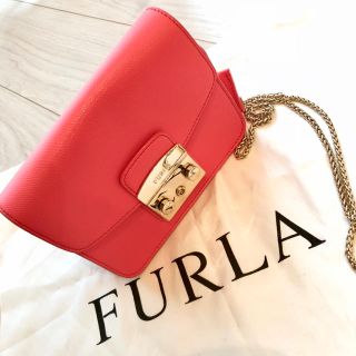 フルラ(Furla)のFURLA♡メトロポリス♡ミニバッグ♡フルラ♡チェーンバッグ♡ピンク(ショルダーバッグ)