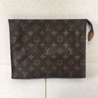 ルイヴィトン(LOUIS VUITTON)の【Louis Vuitton】コスメポーチ★　クラッチバッグ　モノグラム　茶色(ポーチ)