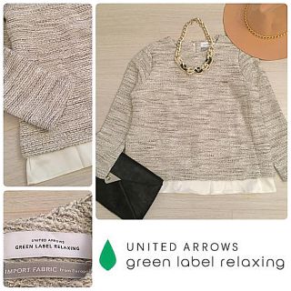 ユナイテッドアローズグリーンレーベルリラクシング(UNITED ARROWS green label relaxing)のgreen label relaxing アローズ レイヤード ツイードブラウス(シャツ/ブラウス(長袖/七分))