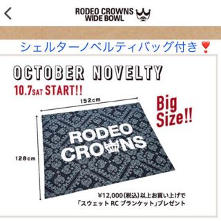 ロデオクラウンズ(RODEO CROWNS)のロデオクラウンズワイドボール ノベルティ❗️ブランケット❣️おまけ付き‼️(その他)